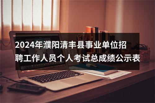 2024年濮阳清丰县事业单位招聘工作人员个人考试总成绩公示表 图片