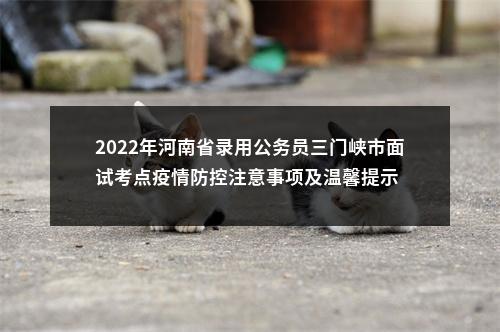 2022年河南省录用公务员三门峡市面试考点疫情防控注意事项及温馨提示 图片