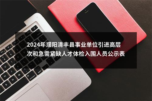 2024年濮阳清丰县事业单位引进高层次和急需紧缺人才体检入围人员公示表 图片