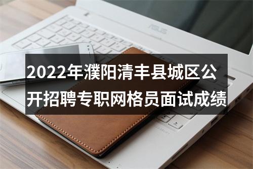 2022年濮阳清丰县城区公开招聘专职网格员面试成绩 图片